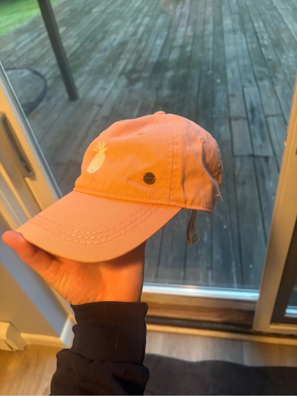 Pink Pineapple Embroidered Cap